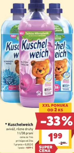 Kuschelweich aviváž rôzne druhy
