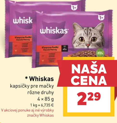 Whiskas Kapsičky pre mačky