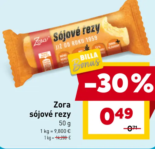 Zora sójové rezy