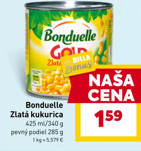 Bonduelle Zlatá kukurica konzervovaná