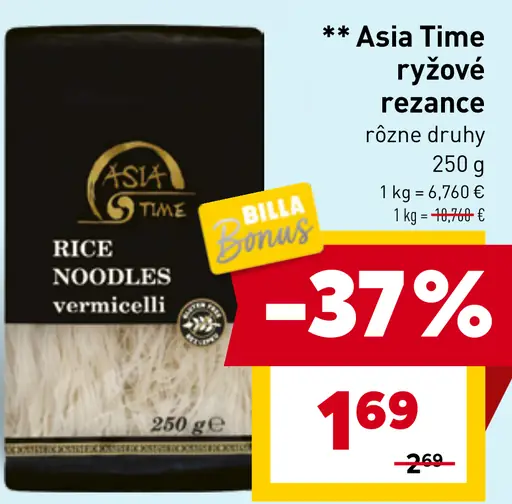 Asia Time ryžové rezance
