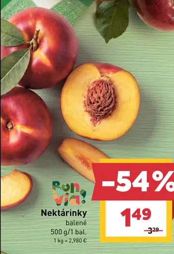 Nektárinky balené