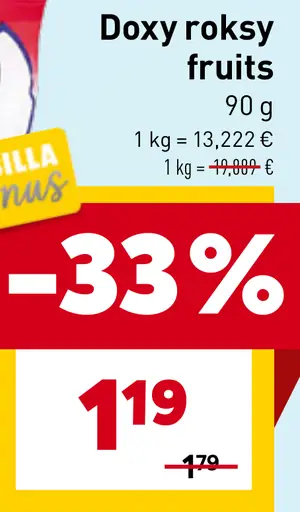 Doxy roksy fruits cukríky