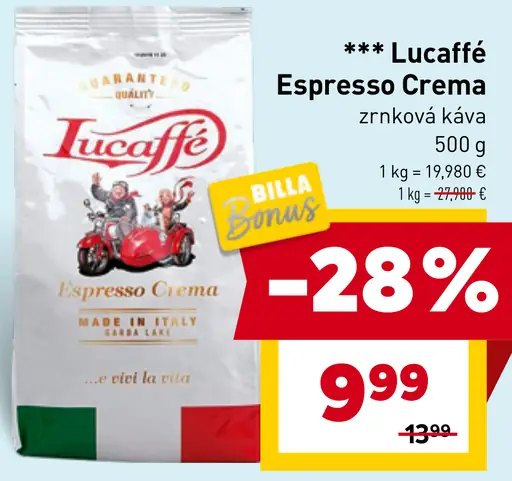 Lucaffé Espresso Crema zrnková káva