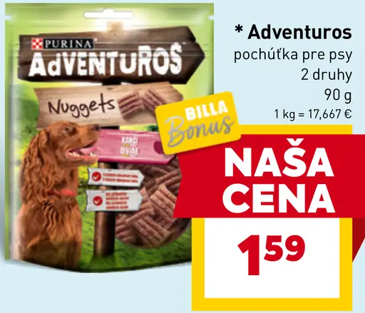Adventuros pochúťky pre psy