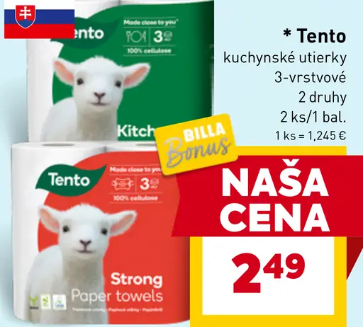 Tento kuchynské utierky 3-vrstvové