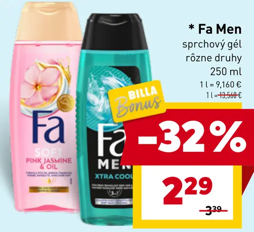 Fa Men sprchový gél rôzne druhy
