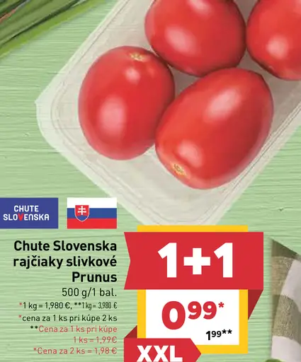 Chute Slovenska rajčiaky slivkové Prunus
