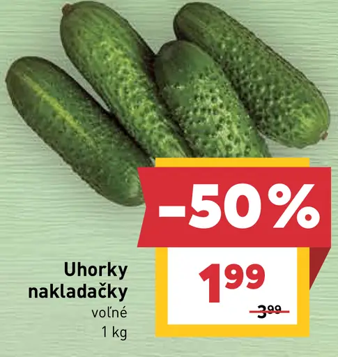 Uhorky nakladačky voľné