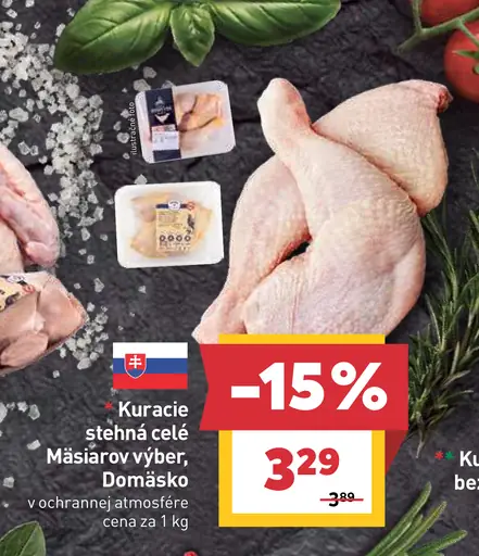 Kuracie stehná celé v ochrannej atmosfére