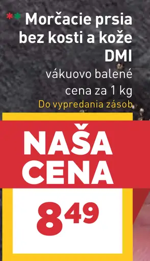 Morčacie prsia bez kosti a kože