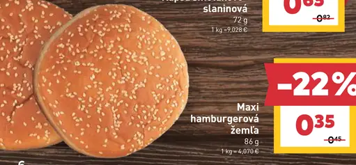 Maxi hamburgerová žemľa