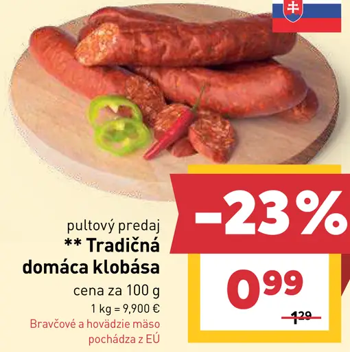 Tradičná domáca klobása