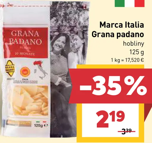 Marca Italia Grana padano hobliny