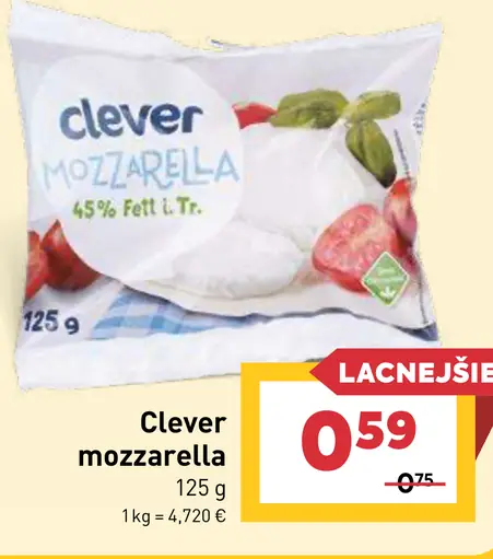 Clever mozzarella syr