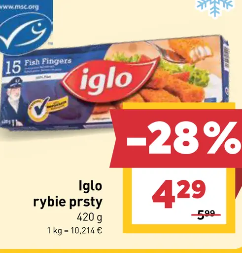Iglo rybie prsty