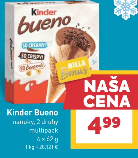 Kinder Bueno nanuky multipack 2 druhy