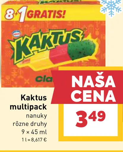 Kaktus multipack nanuky rôzne druhy