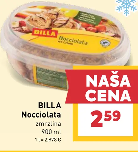 BILLA Nocciolata zmrzlina