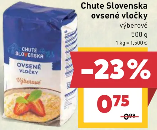 Chute Slovenska ovsené vločky