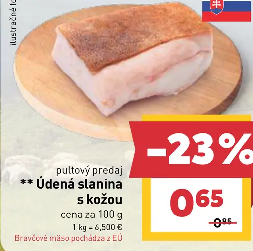 Údená slanina s kožou