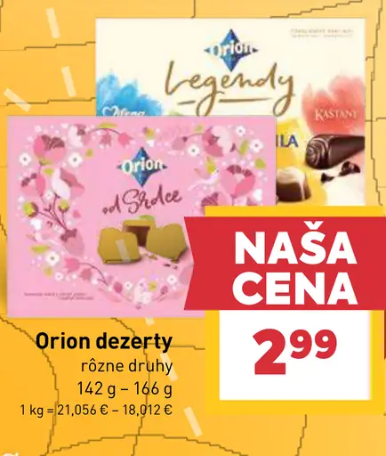 Orion dezerty čokoládové