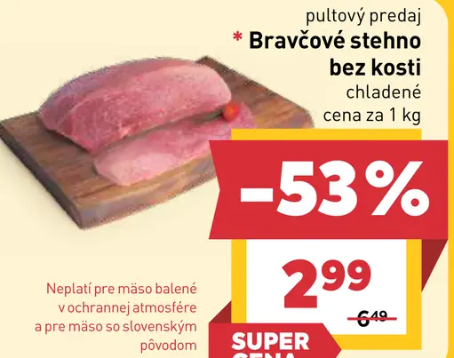 Bravčové karé bez kosti chladené