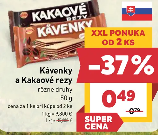 Kávenky a Kakaové rezy