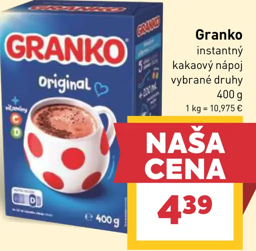 Granko instantný kakaový nápoj