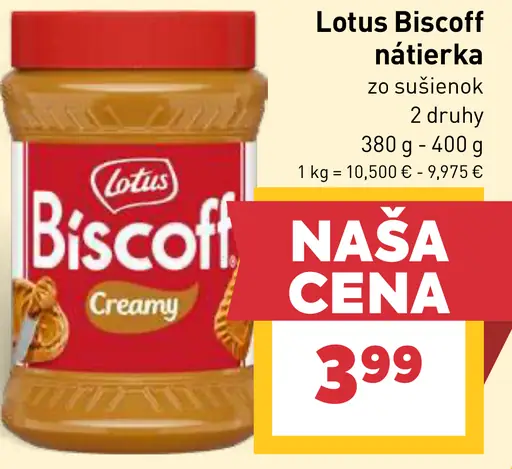 Lotus Biscoff Nátierka zo sušienok