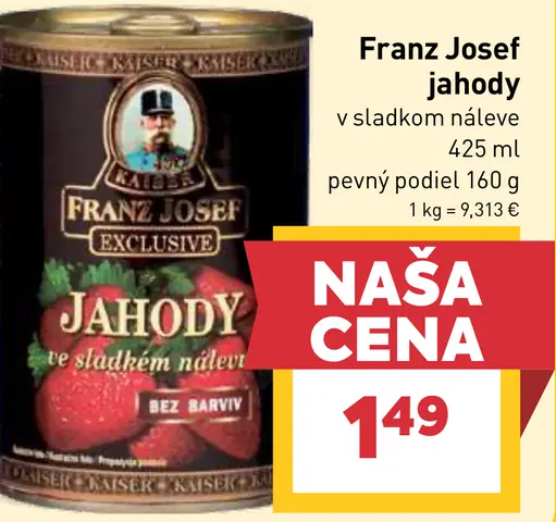 Franz Josef jahody v sladkom náleve