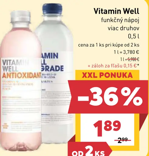 Vitamin Well funkčný nápoj