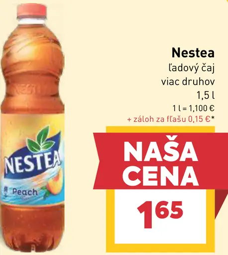 Nestea Ľadový čaj s príchuťou broskyne