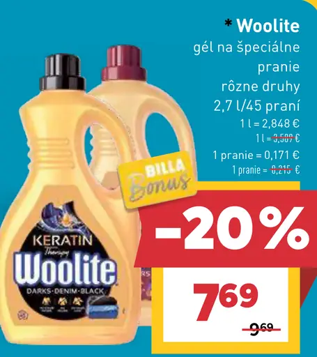 Woolite gél na pranie