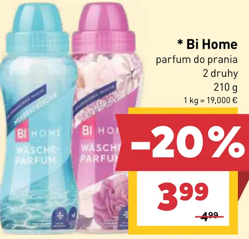 Bi Home parfum do prania, 2 druhy