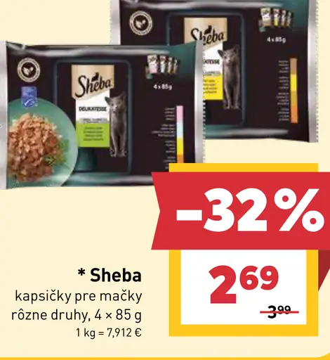 Sheba kapsičky pre mačky