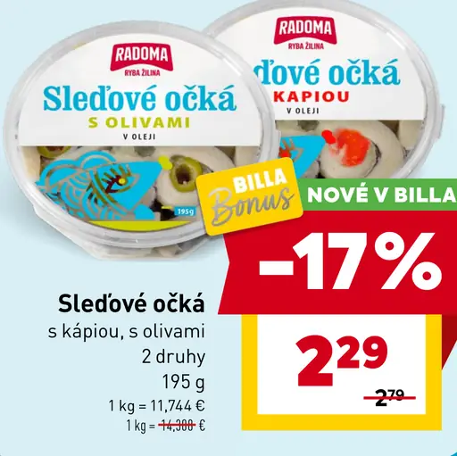 Sledové očká s olivami