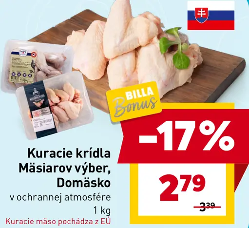 Kuracie krídla Mäsiarov výber Domáško v ochrannej atmosfére
