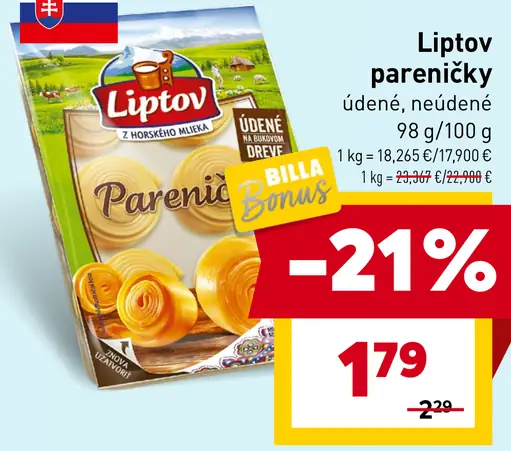 Liptov pareničky údené, neúdené
