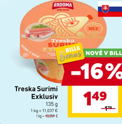 Radosť Treska Surimi Exkluzív