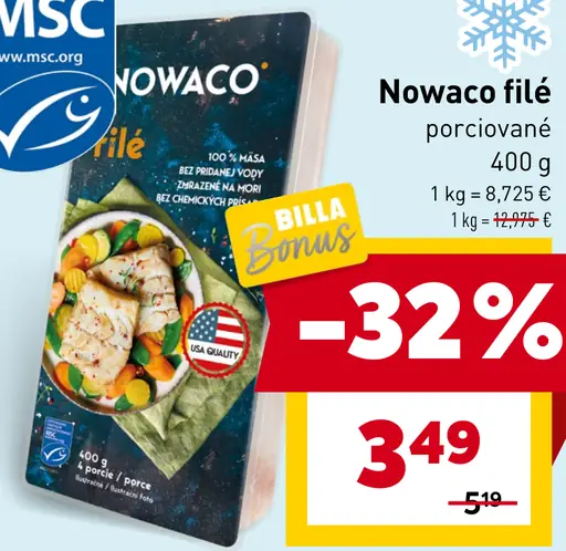 Nowaco Obalované filé