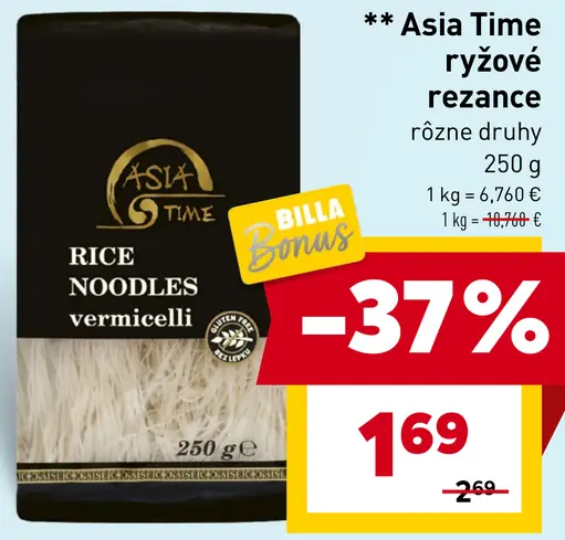 Asia Time ryžové rezance