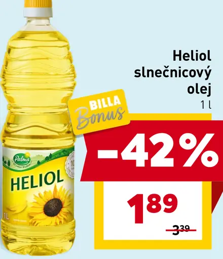 Heliol slnečnicový olej