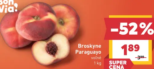 Broskyne Paraguayo voľné