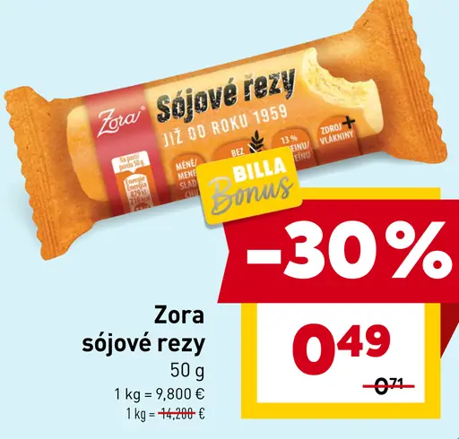 Zora sójové rezy