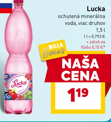 Lucka ochutená minerálna voda