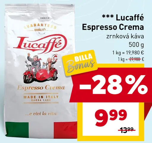 Lucaffé Espresso Crema zrnková káva
