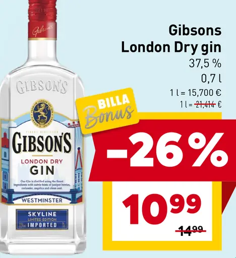 Gibsons London Dry gin
