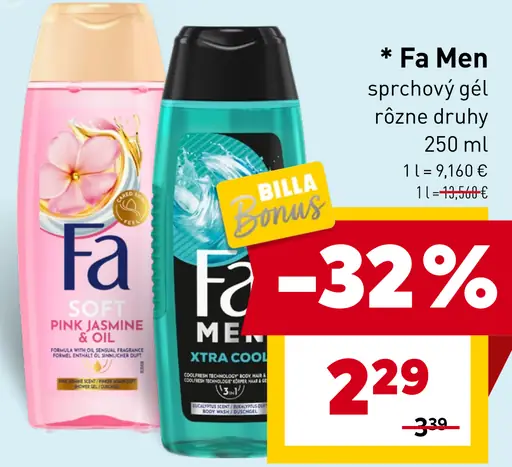Fa Men sprchový gél rôzne druhy