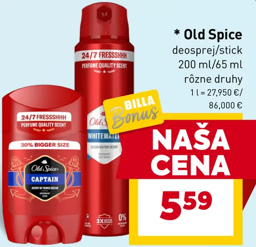 Old Spice dezodorant sprej alebo tuhý rôzne druhy